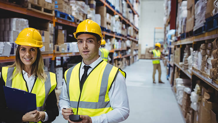 air freight logistics staff in the warehouse 